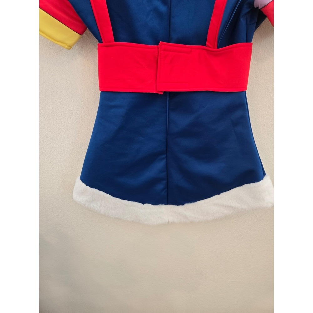 Rainbow Brite Womens Costume Dress Blue Rainbow Striped Halloween Cosplay S - Picture 7 of 9